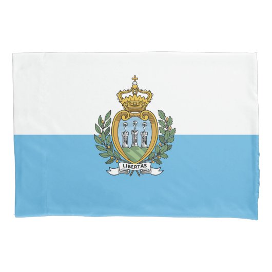 San Marino Flag Kussensloop (Voorkant)