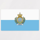 San Marino Flag Labels (Design 1)