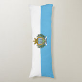 San Marino Flag Lichaamskussen (Voorkant Verticaal)