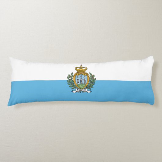 San Marino Flag Lichaamskussen (Voorkant)