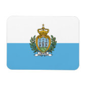 San Marino Flag Magneet (Horizontaal)