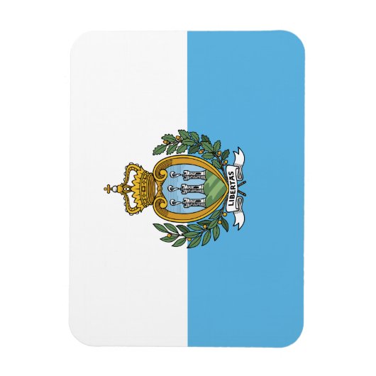 San Marino Flag Magneet (Verticaal)
