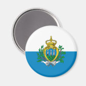 San Marino Flag Magnet (Voorkant / Achterkant)