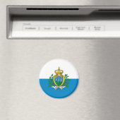 San Marino Flag Magnet (Insitu (Vaatwasser))