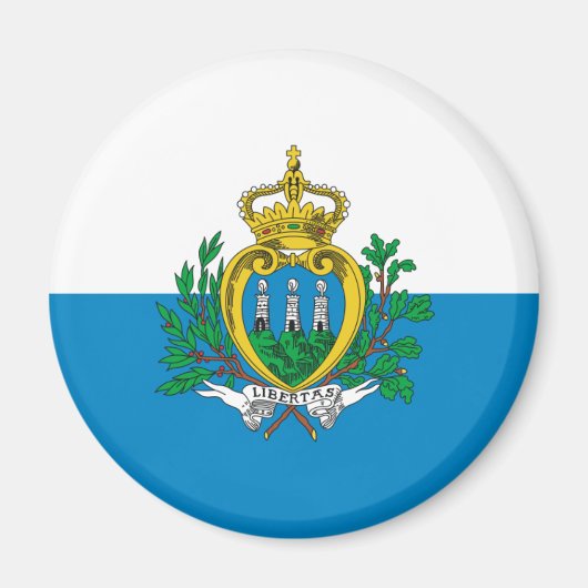 San Marino Flag Magnet (Voorkant)