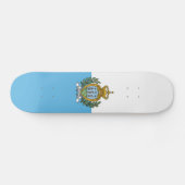 San Marino Flag Persoonlijk Skateboard (Horizontaal)