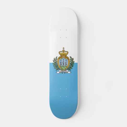 San Marino Flag Persoonlijk Skateboard (Voorkant)