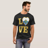 San Marino Flag Sammarinese Pride and Love T-shirt (Voorkant volledig)