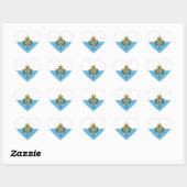 San Marino Flag Splendid Patriotic Hart Sticker (Vel)