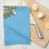 San Marino Flag Theedoek (Quarter Fold)