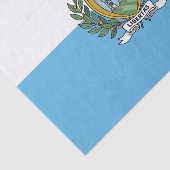 San Marino Flag Tissuepapier (Detail)