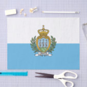 San Marino Flag Tissuepapier (Craft)