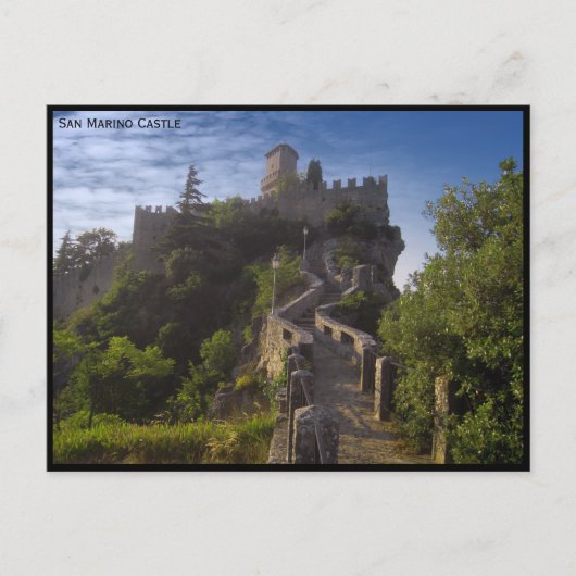 San Marino-kasteel, versteviging - Italië Briefkaart (Voorkant)
