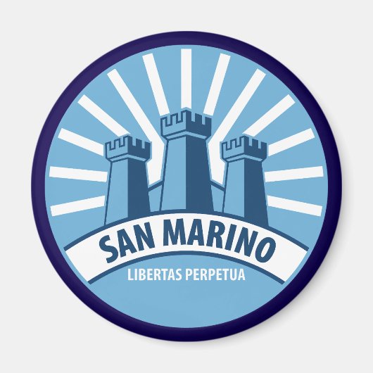 San Marino Libertas Perpetua Magneet (Voorkant)
