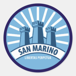 San Marino Libertas Perpetua Ronde Sticker