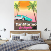 San Marino Los Angeles Canvas Afdruk (Insitu (Slaapkamer))