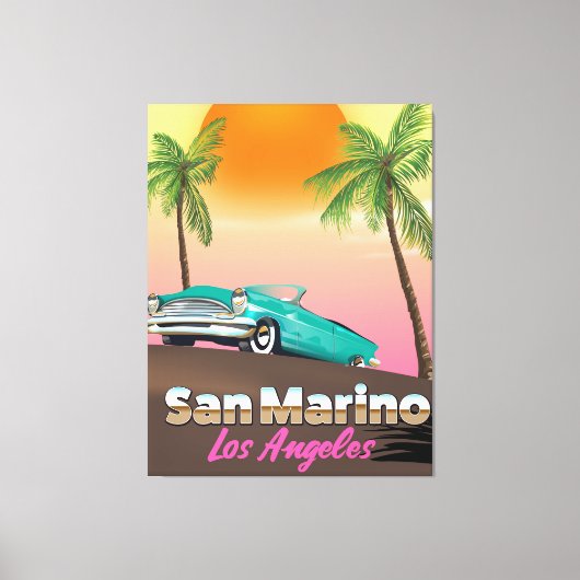 San Marino Los Angeles Canvas Afdruk (Voorkant)