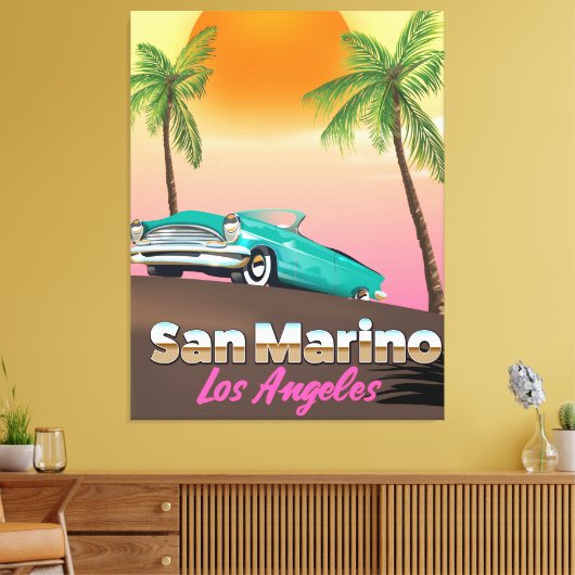 San Marino Los Angeles Canvas Afdruk (Insitu (Woonkamer))
