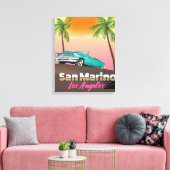 San Marino Los Angeles Canvas Afdruk (Insitu (Woonkamer))
