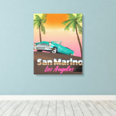 San Marino Los Angeles Canvas Afdruk (Insitu (Houten vloer))
