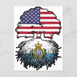 San Marino Marinese American USA Verenigde Staten Briefkaart