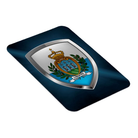 San Marino Metallic Emblem Magneet (Rechterzijde)