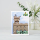 San Marino - Openbaar gebouw - Briefkaart (Staand voorkant)