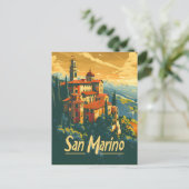 San Marino Reizen Briefkaart (Staand voorkant)