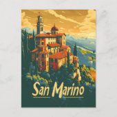 San Marino Reizen Briefkaart (Voorkant)