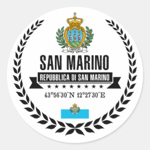San Marino Ronde Sticker
