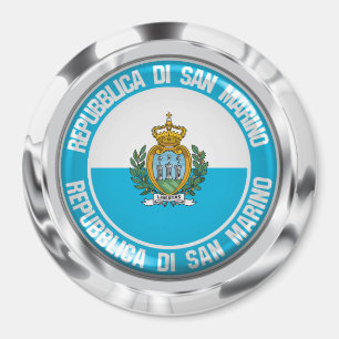 San Marino Round Emblem Magneet
