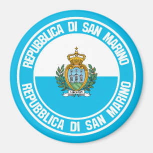 San Marino Round Emblem Magneet