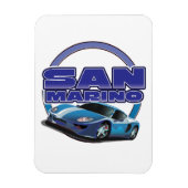 San Marino sportwagen Magneet (Verticaal)