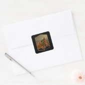 San Marino Vierkante Sticker (Envelop)