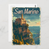 San Marino Vintage Briefkaart (Voorkant / Achterkant)