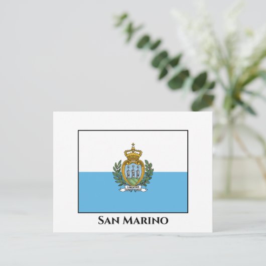 San Marino-vlag Briefkaart (Staand voorkant)