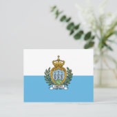 San Marino-vlag Briefkaart (Staand voorkant)