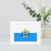San Marino-vlag Briefkaart (Staand voorkant)