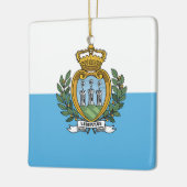 San Marino-vlag Keramisch Ornament (Links)