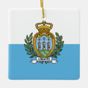San Marino-vlag Keramisch Ornament