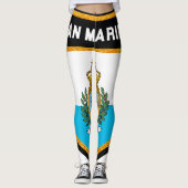 San Marino-vlag Leggings (Voorkant)