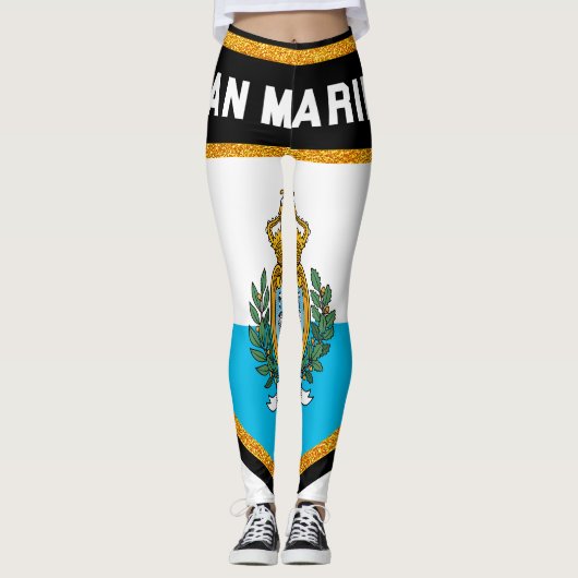 San Marino-vlag Leggings (Voorkant)