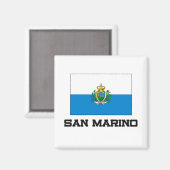 San Marino-vlag Magneet (Voorkant / Achterkant)