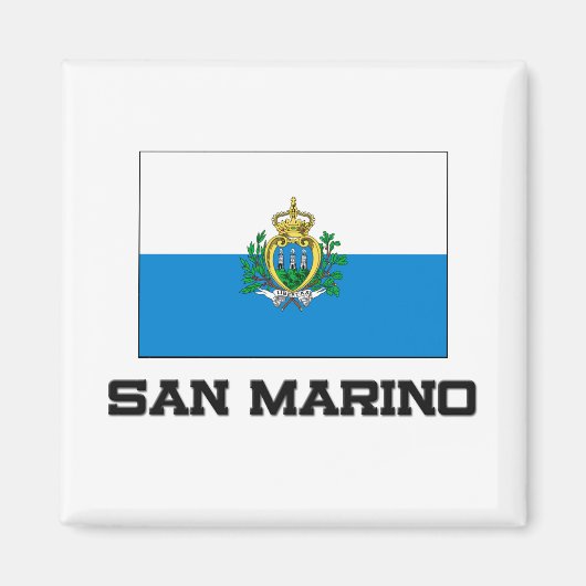 San Marino-vlag Magneet (Voorkant)
