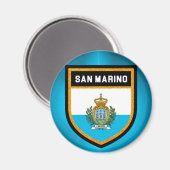 San Marino-vlag Magneet (Voorkant / Achterkant)