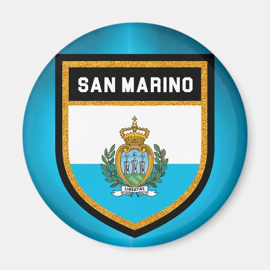 San Marino-vlag Magneet (Voorkant)