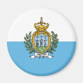 San Marino-vlag Magneet (Voorkant)