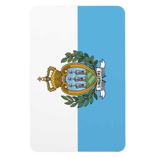 San Marino-vlag Magneet (Verticaal)