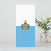 San-Marino vlag Menu (Staand voorkant)