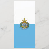 San-Marino vlag Menu (Voorkant)